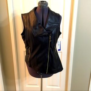 Nygard faux leather vest. Size medium
